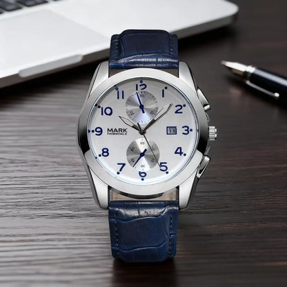 Quartz Watch displayed in lifestyle setting with elegant desk scene