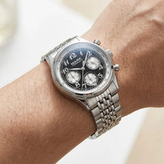 Mark Fairwhale FW-5071 Men's Quartz Watch - wristshot, luxury wristwatch, natural daylight, editorial lifestyle