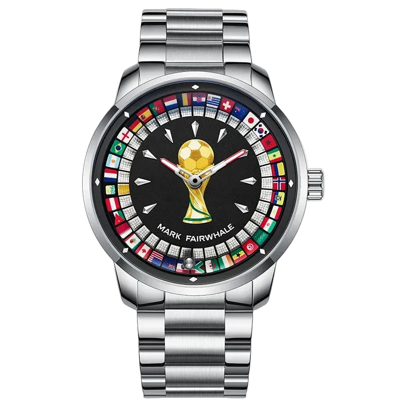 MARK FAIRWHALE 5087 VICTORY- Black dial, trophy, world flags