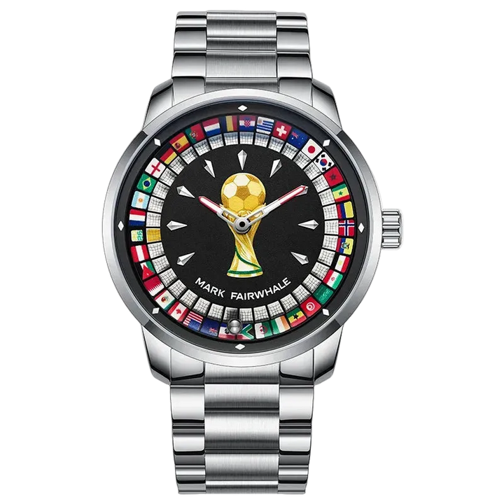 MARK FAIRWHALE 5087 VICTORY- Black dial, trophy, world flags