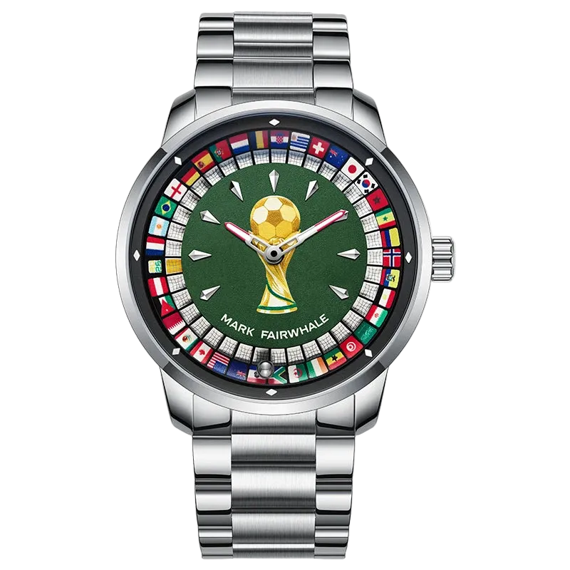 MARK FAIRWHALE 5087 VICTORY- Green dial, trophy, flags