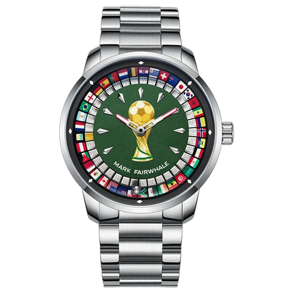 MARK FAIRWHALE 5087 VICTORY- Green dial, trophy, flags