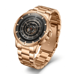 Mark Fairwhale FW-5094 FW-5094 - gold watch strap, polished metallic texture, luxury studio setting