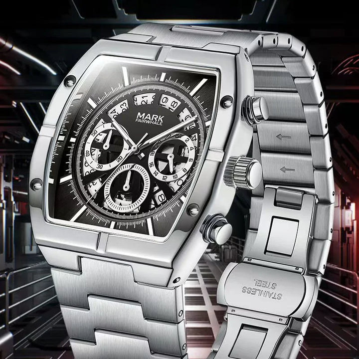 Best quartz watch for men FW-5190 ORGEX chronograph close-up