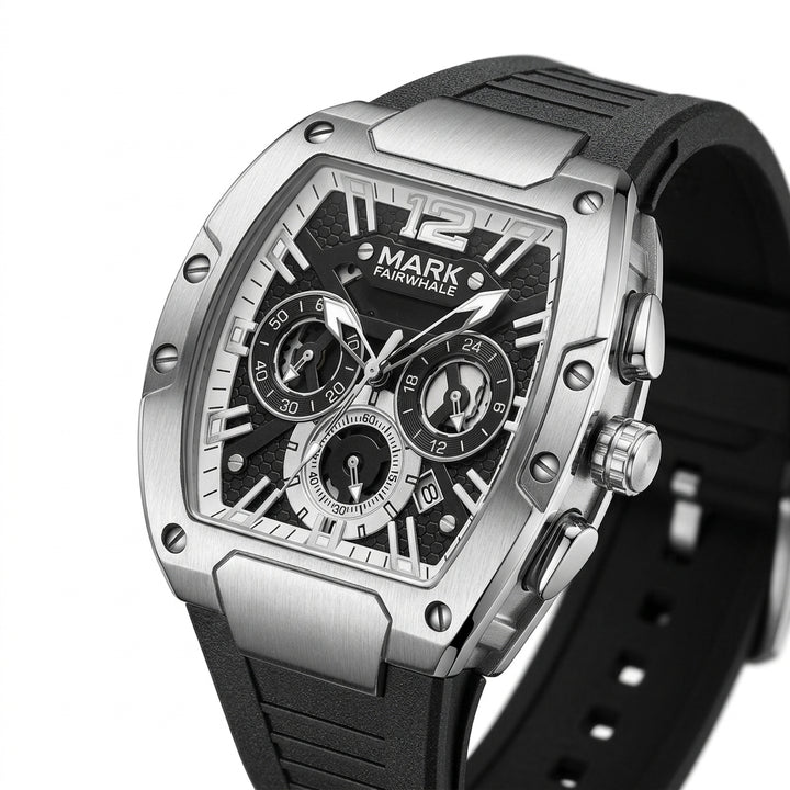 Mark Fairwhale FW-5950 Me - Lifestyle shot, casual attire, watch accent