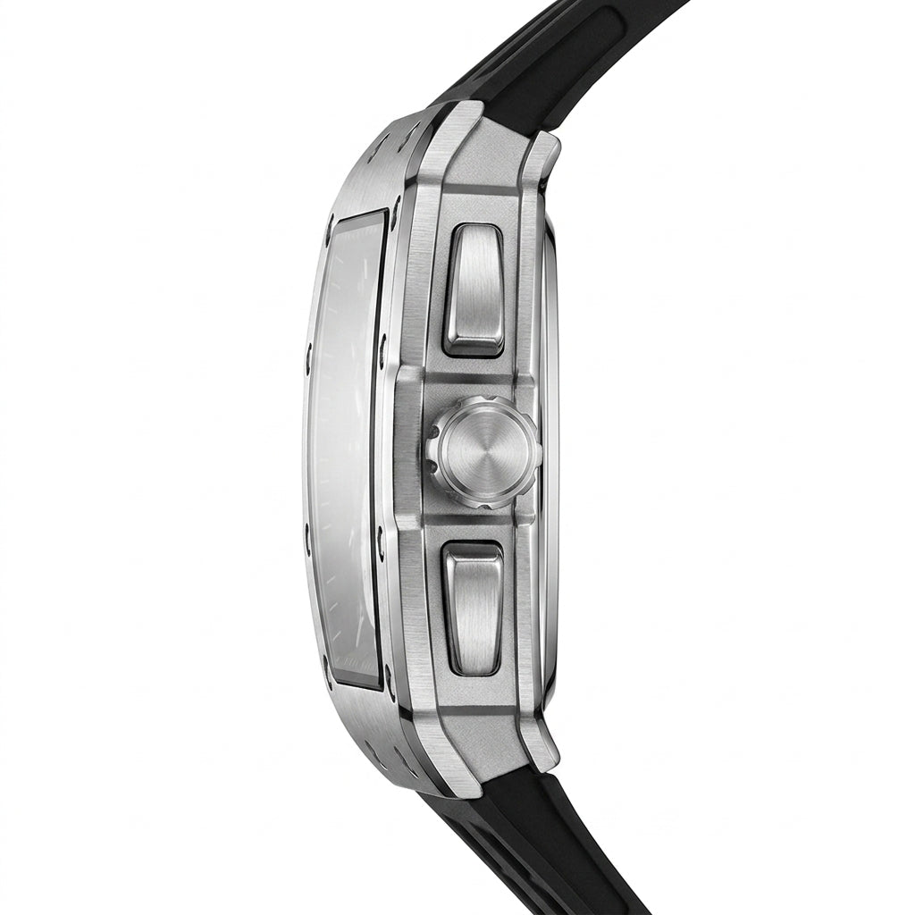 MARK FAIRWHALE FW-5980 - Watch on wrist, angled view