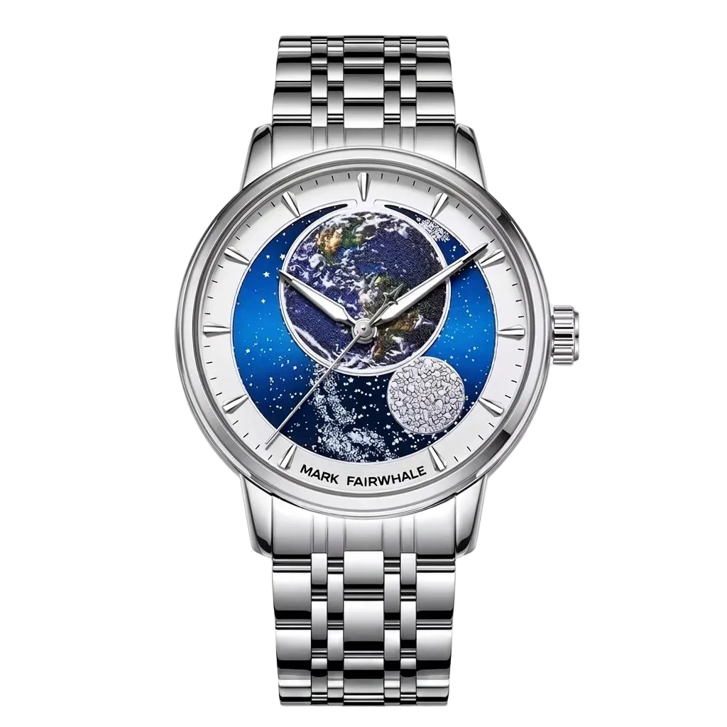 Mark Fairwhale FW-6049 Automatic Mechanical Watch - polished gold finish, studio lighting, sleek luxury aesthetic