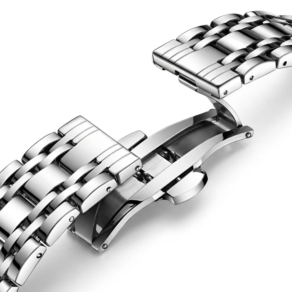 Mark Fairwhale FW-6054 Auto Skeleton Watch - skeleton dial, roman numerals, stainless steel case