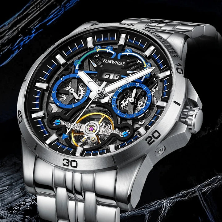 Men’s Automatic Tourbillon Watch worn on wrist lifestyle
