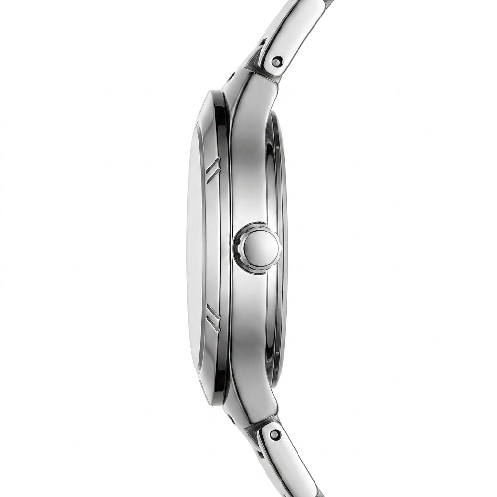 Mark Fairwhale FW-3820 - Luxury Watch Profile, Stainless Steel, White Background