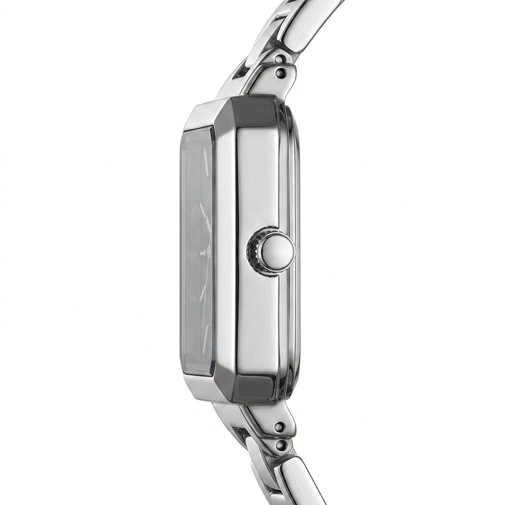 Mark Fairwhale FW-3970 Lu - luxury watch, side profile, metal case