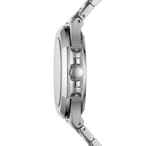 Mark Fairwhale FW-5019 Me - luxury watch side profile, stainless steel, white background