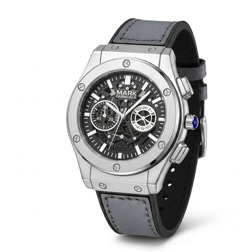 MARK FAIRWHALE FW-5023 Me - luxury watch, stainless steel, white dial