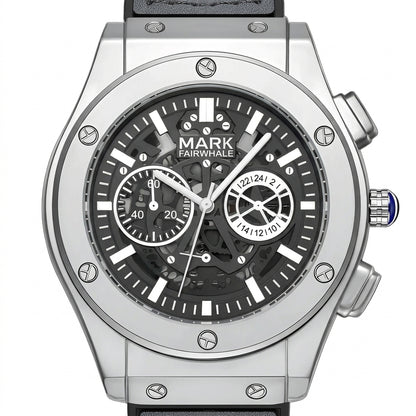 MARK FAIRWHALE FW-5023 Me - Watch Dial, White Background, Macro Shot