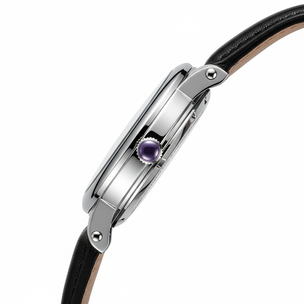 Mark Fairwhale FW-5026 - luxury wristwatch profile, white background, macro detail