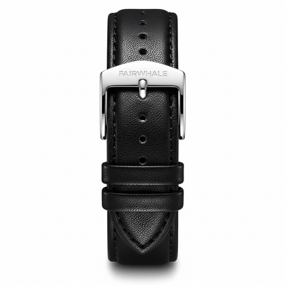 Mark Fairwhale FW-5026 - watch strap macro, luxury detail, white background, close-up