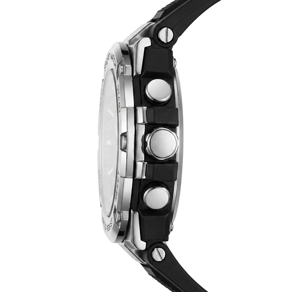 MARK FAIRWHALE FW-5034 Me - luxury watch, side profile, metal edges