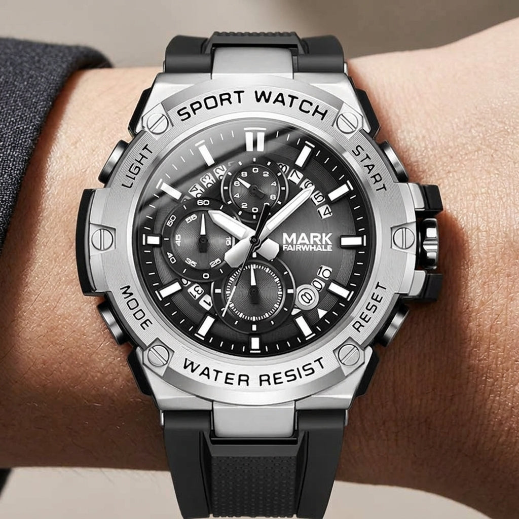 MARK FAIRWHALE FW-5034 Me - Wristwatch close-up, luxury watch, editorial lifestyle.