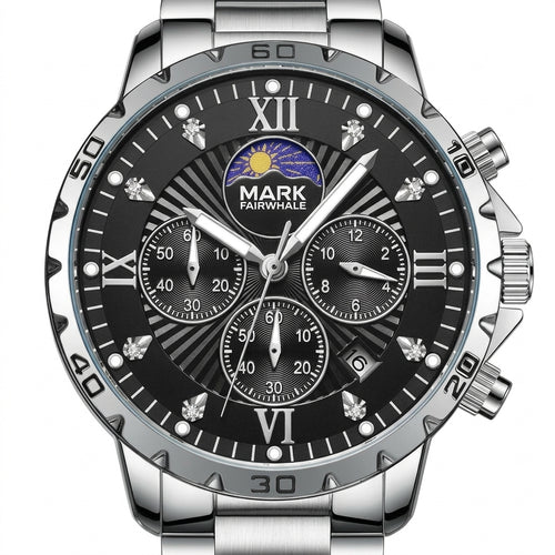 Mark Fairwhale FW-5048 Me - watch dial macro, luxury design, white background
