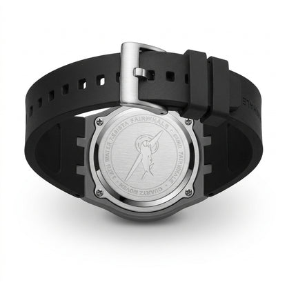 Mark Fairwhale FW-5050 AE - watch case back, luxury, stainless steel, studio shot