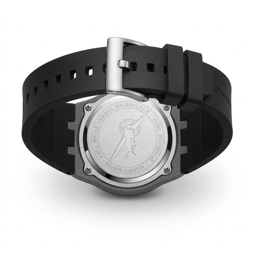 Mark Fairwhale FW-5050 AE - watch case back, luxury, stainless steel, studio shot