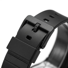 Mark Fairwhale FW-5051 Ra - watch strap buckle macro detail