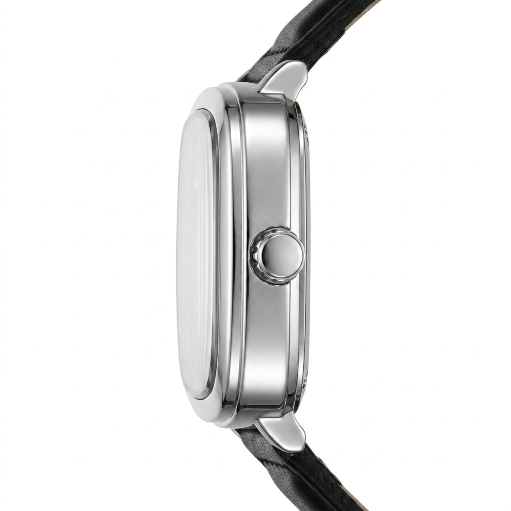 Mark Fairwhale FW-5052 Me - luxury watch side profile, metal case, white background