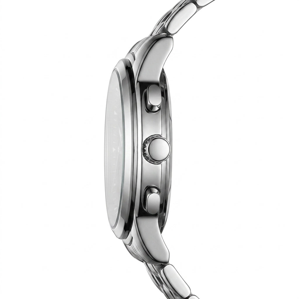 Mark Fairwhale FW-5058 Lu - Luxury watch profile, steel case, macro shot