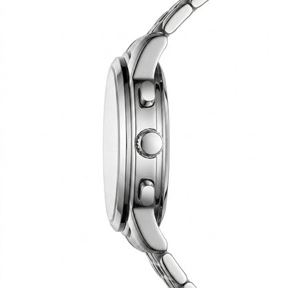 Mark Fairwhale FW-5058 Me - luxury watch side profile, metal, white background, studio shot