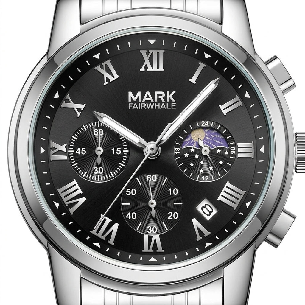 Mark Fairwhale FW-5058 Lu - watch dial, luxury, macro, white background
