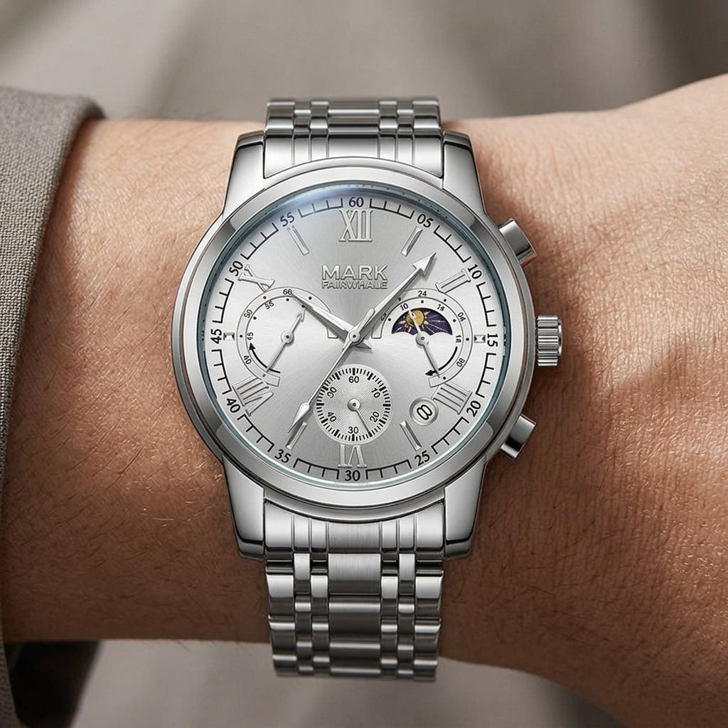 Mark Fairwhale FW-5063 ES - luxury wristwatch, close-up, wristshot