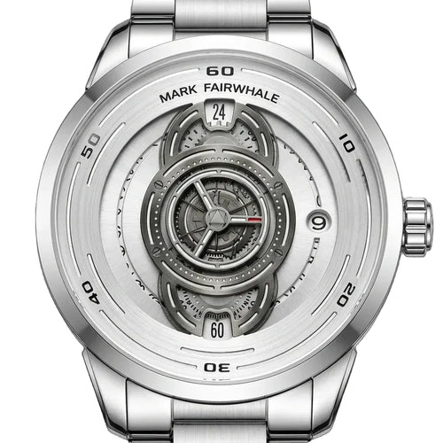 MARK FAIRWHALE FW-5089 St - Macro dial, luxury, crisp details, white studio