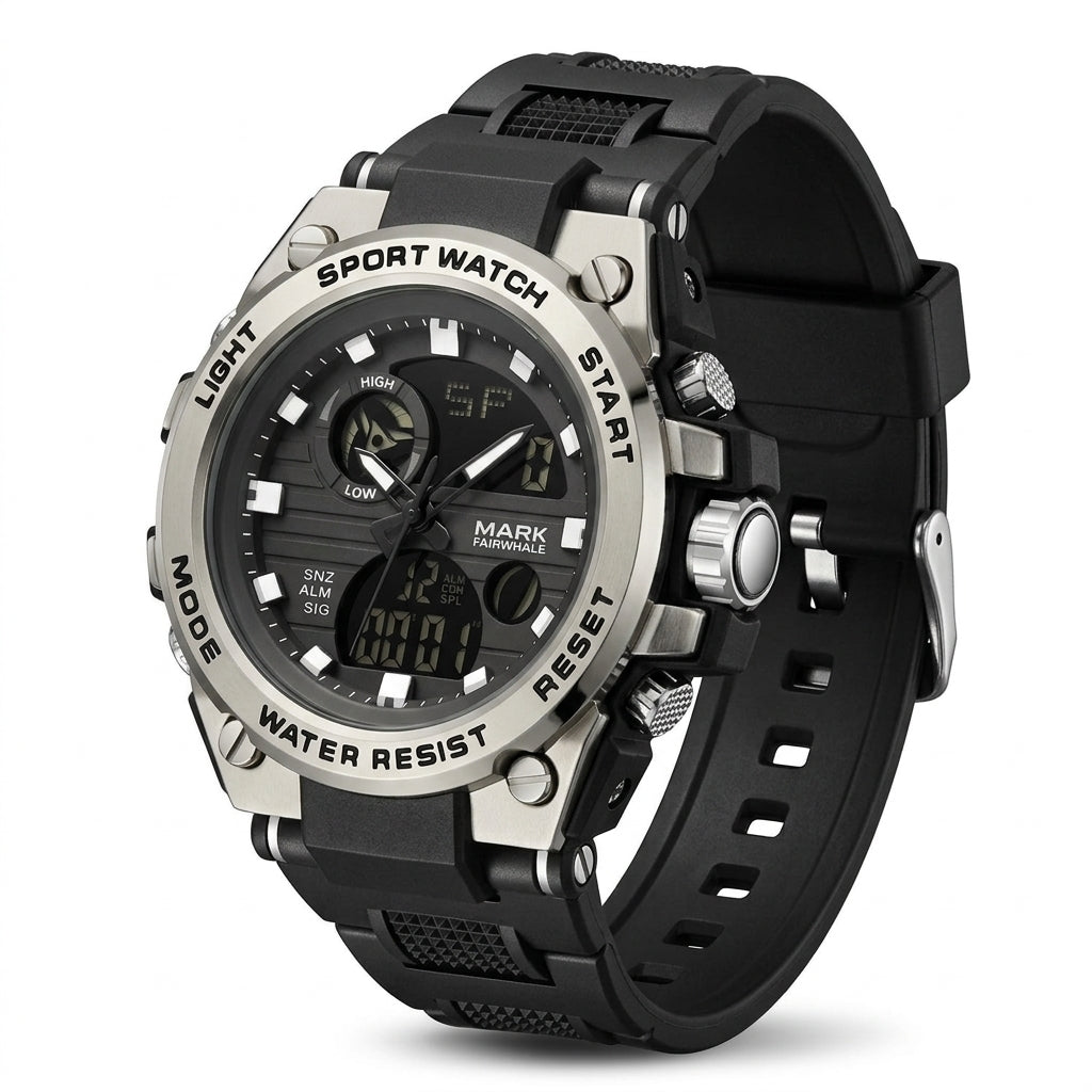 Mark Fairwhale FW-5100 Me - luxury watch, stainless steel, studio shot