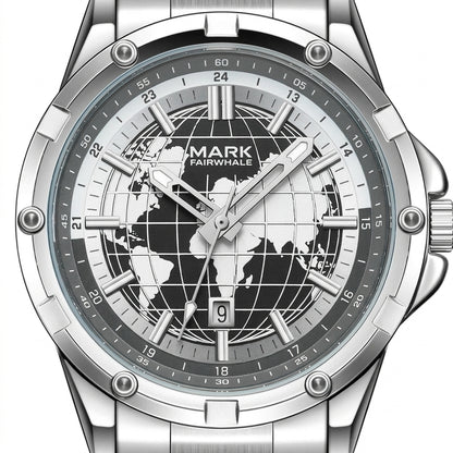 MARK FAIRWHALE FW-5130 CL - luxury watch macro, white background, studio detail