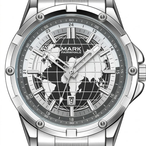 MARK FAIRWHALE FW-5130 CL - luxury watch macro, white background, studio detail