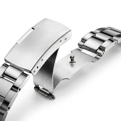 MARK FAIRWHALE FW-5130 CL - watch strap, buckle, macro, leather