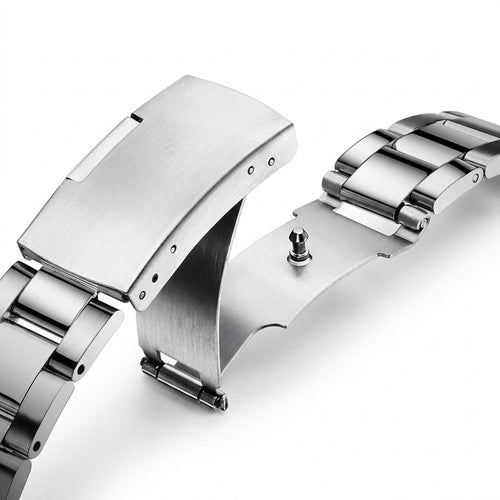 MARK FAIRWHALE FW-5130 CL - watch strap, buckle, macro, leather