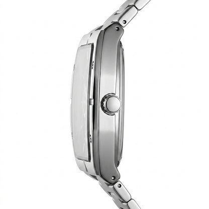 MARK FAIRWHALE FW-5190 Me - luxury watch side profile, metal edges, white background.