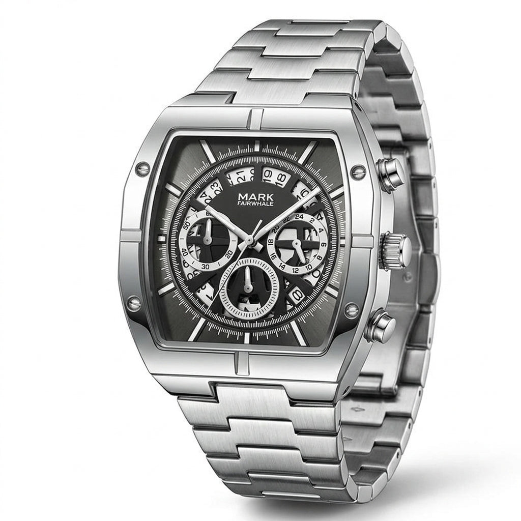 MARK FAIRWHALE FW-5190 Me - luxury watch, stainless steel, studio shot