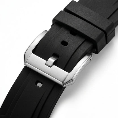 Mark Fairwhale FW-5200 Me - Leather Strap, Metal Buckle, Macro Detail