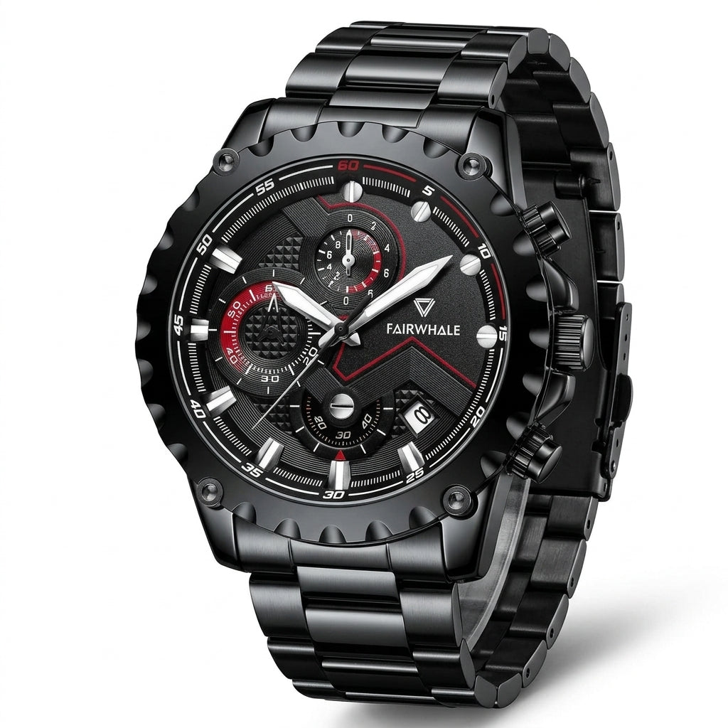 Mark Fairwhale FW-5390 Me - luxury chronograph stainless steel