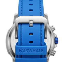 Mark Fairwhale FW-5520 Mi - leather strap, metal buckle, macro detail