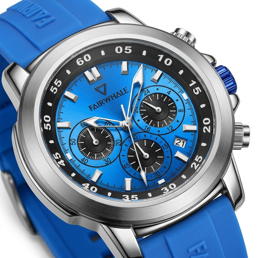 Mark Fairwhale FW-5520 Mi - watch dial, luxury, macro, white background