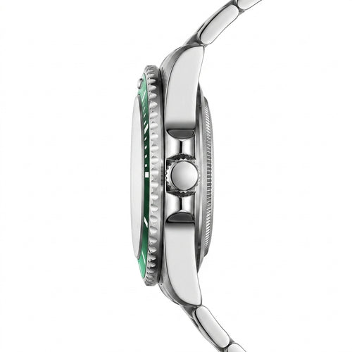 Mark Fairwhale FW-5790 Gr - luxury watch profile, metal edges, white background.