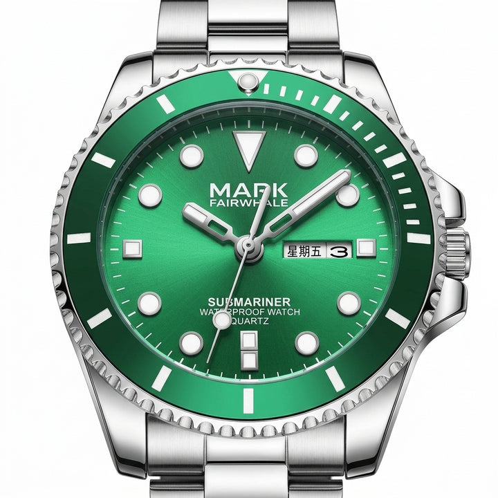 Mark Fairwhale FW-5790 Gr - watch dial macro, luxury design, white background