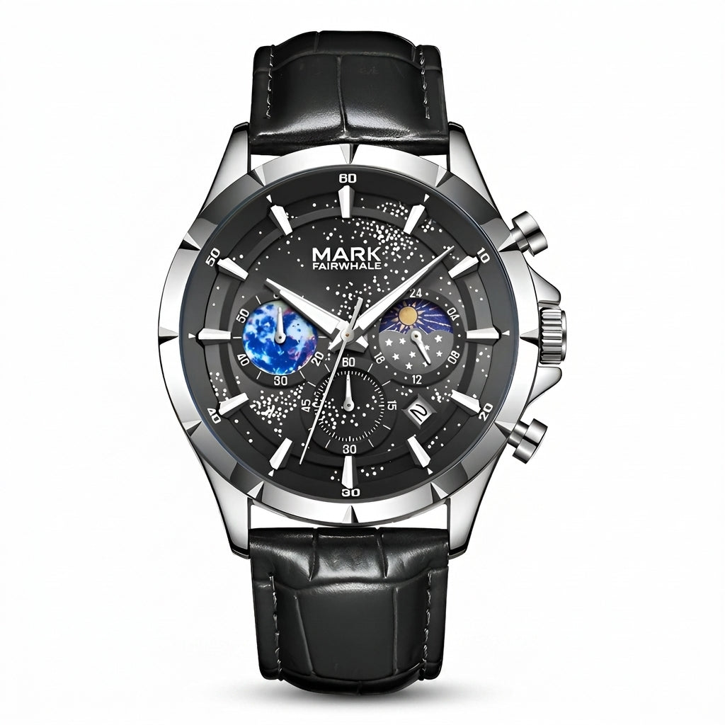 Mark Fairwhale FW-5870 Me - luxury watch dial, macro, white background