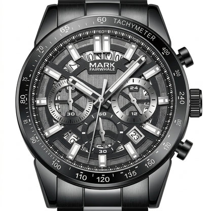Mark Fairwhale FW-5880 Me - luxury watch dial, macro, white background