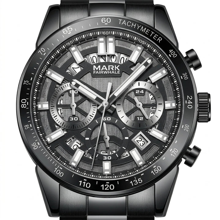 Mark Fairwhale FW-5880 Me - luxury watch dial, macro, white background