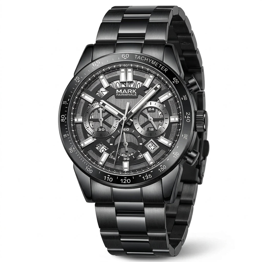 Mark Fairwhale FW-5880 Me - luxury watch, stainless steel, white dial