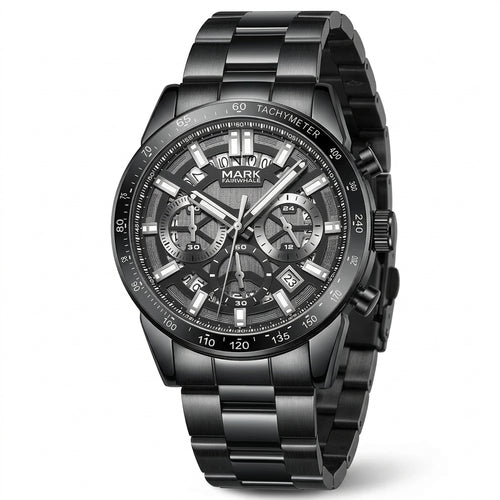 Mark Fairwhale FW-5880 Me - luxury watch, stainless steel, white dial
